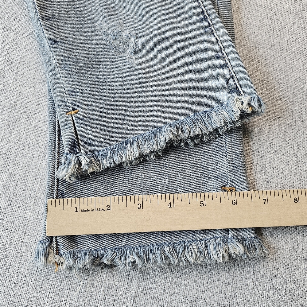 KanCan Straight Fit Jeans Size 28 Waist Raw Hem NWT - Picture 14 of 15